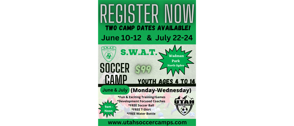 Utah Youth Soccer Camps are coming this Summer! 